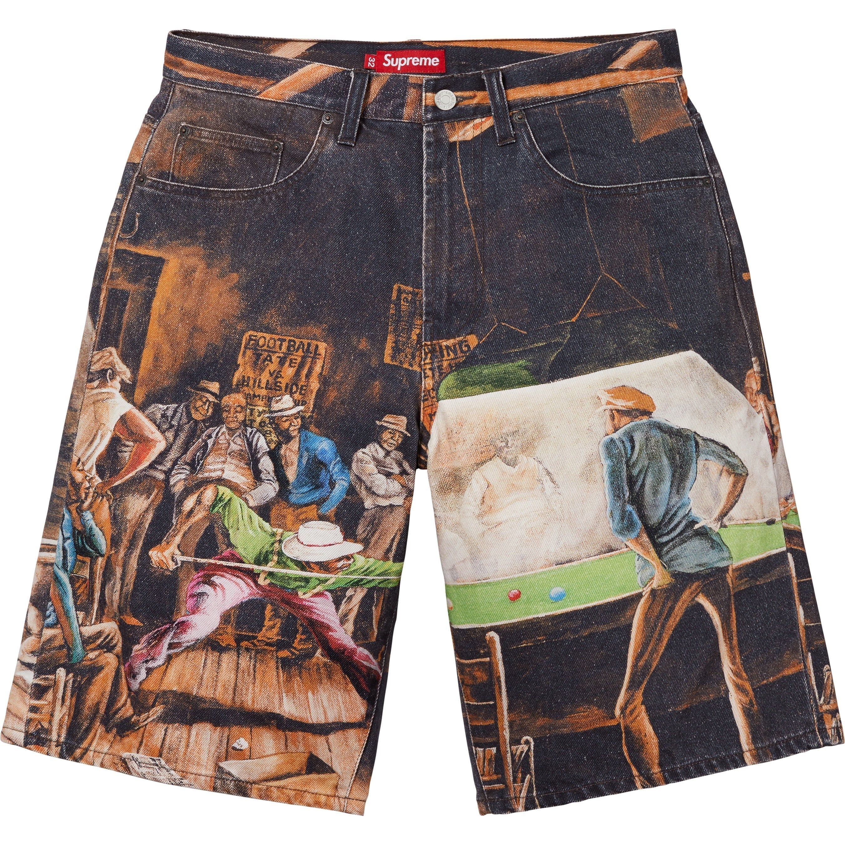Supreme/Ernie Barnes Baggy Denim Short view 4
